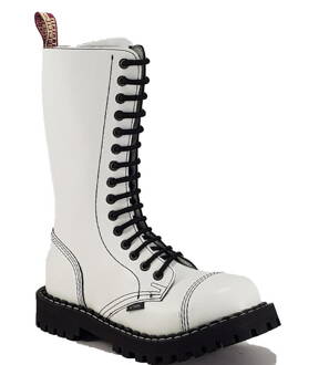 Botas Steel 15 Ojales Blanco
