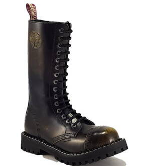 Botas Steel 15 Ojales Amarillo Envejecido