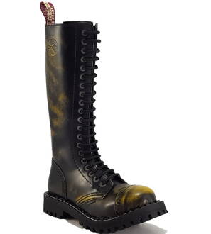 Botas Steel 20 Ojales Amarillo Envejecido