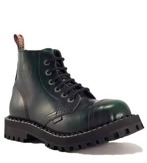 Botas Steel 6 Ojales Verde Envejecido