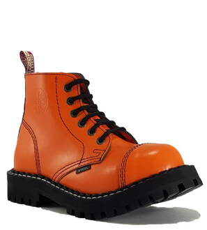 Botas Steel 6 Ojales Naranjas