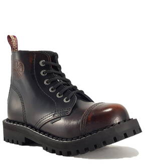 Botas Steel 6 Ojales Naranjas Envejecido