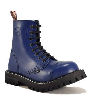 Botas Steel 8 Ojales Azul