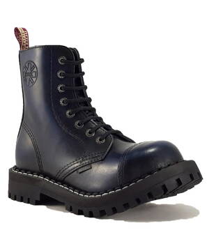 Botas Steel 8 Ojales Azul Envejecido