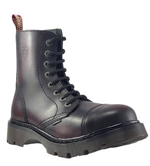 Botas Steel 8 Ojales Burdeos Envejecido Air