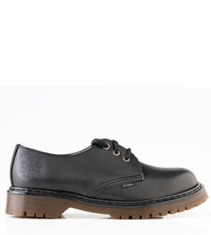 Zapatos Steel 3 Ojales Negro Sin Punta de Acero