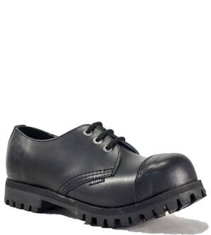 Zapatos Steel 3 Ojales Negro BO