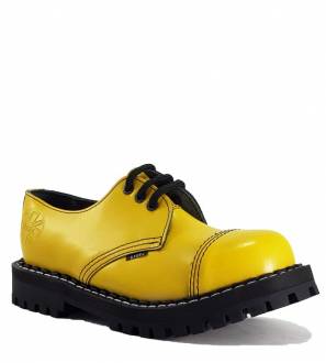 Zapatos Steel 3 Ojales Amarillo