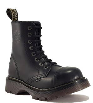 Botas Steel 8 Ojales Negro Air