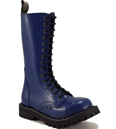 Botas Steel 15 Ojales Azul