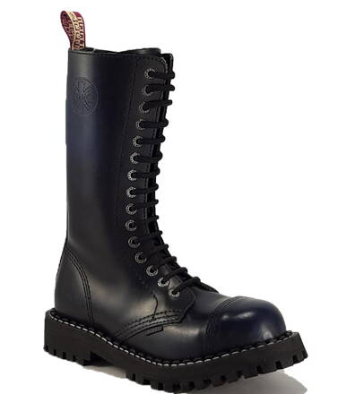 Botas Steel 15 Ojales Azul Envejecido