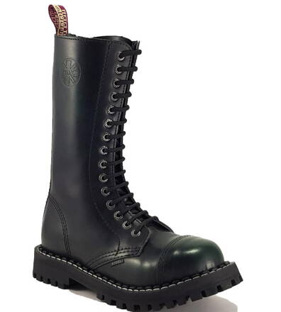 Botas Steel 15 Ojales Verde Envejecido