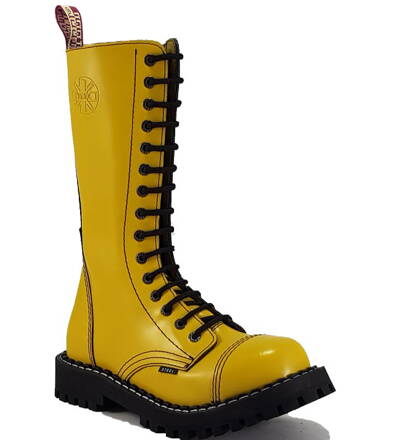 Botas Steel 15 Ojales Amarillo