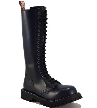 Botas Steel 20 Ojales Azul Envejecido