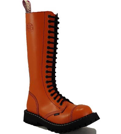 Botas Steel 20 Ojales Naranja