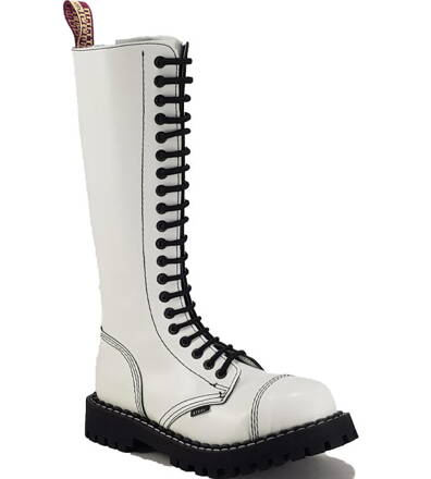 Botas Steel 20 Ojales Blanco