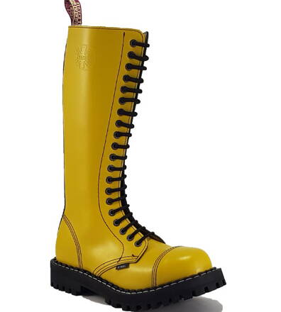 Botas Steel 20 Ojales Amarillo